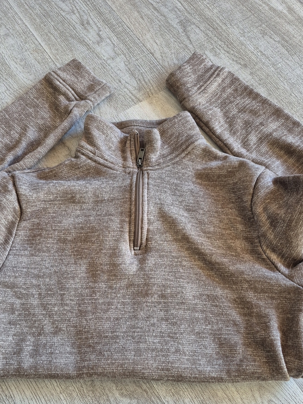 Old Navy Half-Zip Cowl Neck Sweater - Taupe Heather